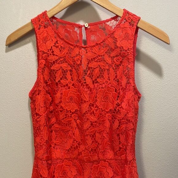 J.CREW woman’s orange lace dress - Picture 4 of 10